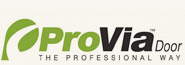 ProVia Door logo. "The Professional Way."