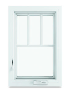 Closed Casement Window with Craftsman Window Pane