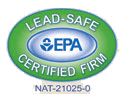 EPA logo for "Lead-Safe Certified Firm."