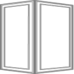 fused corner window